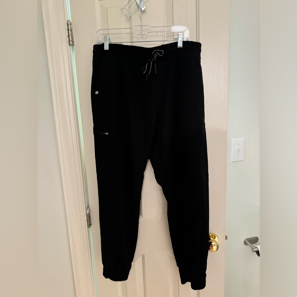 Jaanuu women’s size xl black jogger scrub pants